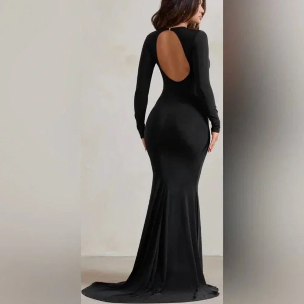 Club L London Dresses Club L London One Step Ahead Black Long — free download